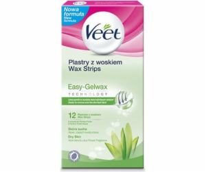 Veet Depilační proužky s voskem na suchou pokožku 12 ks