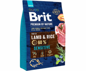 Brit Premium by Nature Sensitive Lamb 3kg granule pro psy