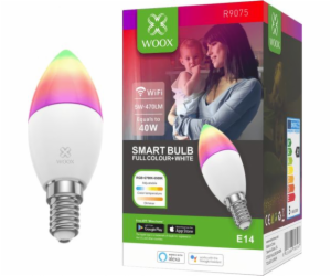 Woox SMART LED WI-FI BAREVNÁ ŽÁROVKA RGBW 5W E14 470LM