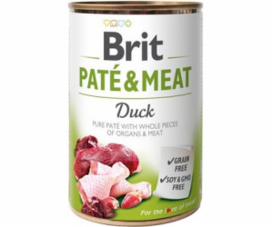 BRIT Paté & Meat Duck - vlhké krmivo pro psy - 400g