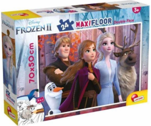 Lisciani Oboustranné podlahové puzzle Maxi 24 Frozen 2