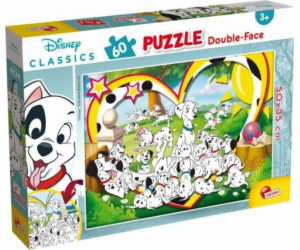 Lisciani Oboustranné puzzle Plus 60 Disney klasik