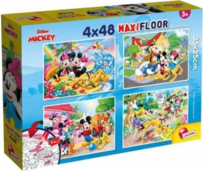 Lisciani Puzzle Supermaxi 4x48 Mickey Mouse