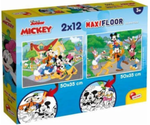 Lisciani Puzzle Supermaxi 2x12 Mickey Mouse