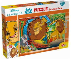 Lisciani Oboustranné puzzle Plus 24 Lví král