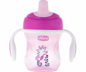 Chicco 692110-STŘÍBRNÝ HRNEK S VÝPOJKEM 6M+