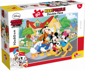 Lisciani Puzzle dwustronne maxi 60 Myszka Mickey
