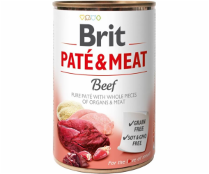 BRIT Paté & Meat Beef - vlhké krmivo pro psy - 400g