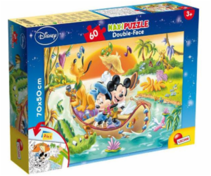 Lisciani Oboustranné puzzle MAXI 60 dílků Mickey 304-48205