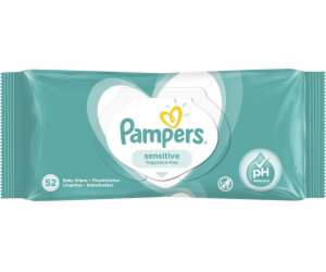 Pampers Sensitive Dětské Čisticí Ubrousky 52ks