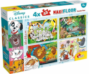 LISCIANI DISNEY OBOUSTRANNÝ MAXI PODLAHOVÝ PUZZZEL 4X48 EL.