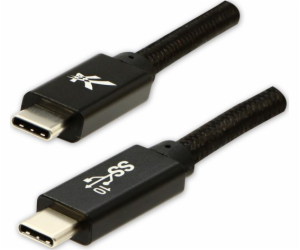 Logo kabelu USB USB-C - USB-C 1 m Černá