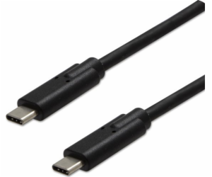 Neutrální USB kabel USB-C - USB-C 1 m černý