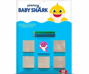 Multiprint MULTIPRINT BABY SHARK STAMPS BLISTER 5 KS.