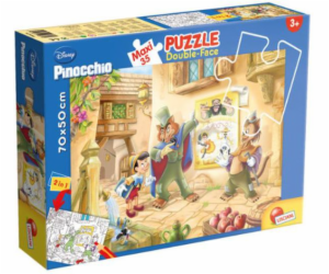 Lisciani Oboustranné puzzle MAXI 35 dílků Pinocchio 304-4...