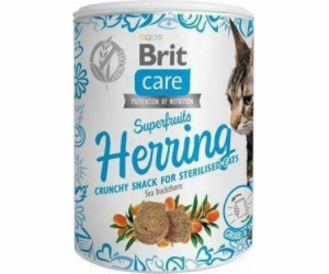 BRIT Care Cat Snack Superfruits Herring - pamlsek pro koč...