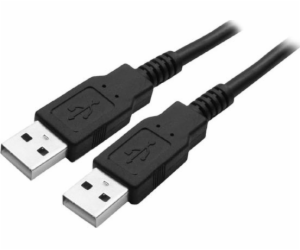 Kabel USB Logo USB-A - USB-A 1,8 m Černý