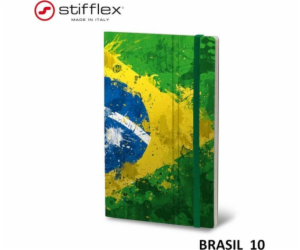 Stiffflex STIFFLEX zápisník, 13x21cm, 192 stran, Brasil 10