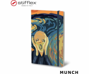 Stiffflex Zápisník STIFFLEX, 13x21cm, 192 stran, Munch