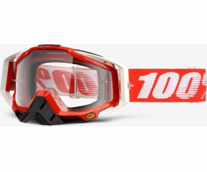 100% 100% RACECRAFT FIRE RED brýle (Čistý zorník proti za...