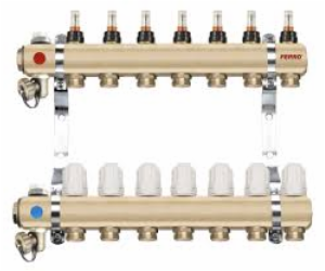 Ferro Rozdělovač typ RZP1 7cestný termostatický ventil pr...