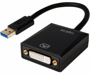 Adaptér LogiLink USB 3.0 na DVI černý (UA0232)