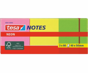 Neon Notes, 3 x 80 Blatt, Aufkleber