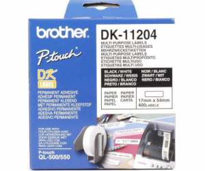 Brother páska DK-11204 (černá na bílé)