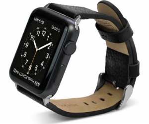 Řemínek X-doria X-Doria Lux Apple Watch 38mm černá/černá ...