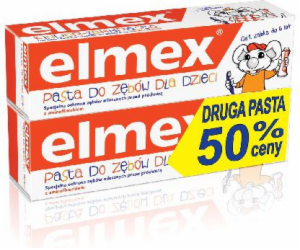 Elmex zubní pasta pro děti 0 až 6 let + druhá 50% 50mlx2