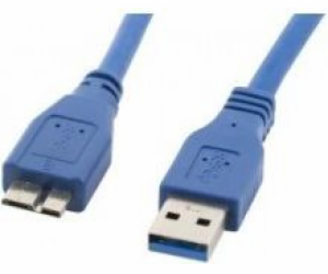 USB kabel Lanberg USB 3.0 MIKRO KABEL AM-MBM5P MODRÁ 50CM...