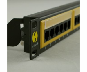 NetRack Patch panel 19   24-porty Kat.6 UTP (104-06)