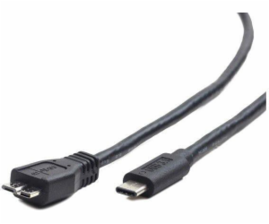 Gembird USB-C - microUSB kabel 1m černý (CCP-USB3-MBMCM-1M)