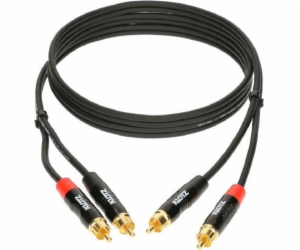 Kabel Klotz RCA (Cinch) x2 - RCA (Cinch) x2 3m černý