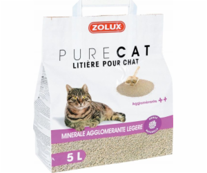 Zolux Podestýlka PURECAT mineral light clumping 5l