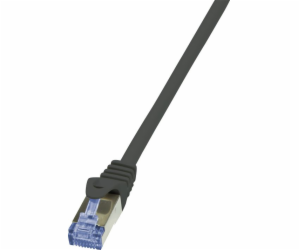 LogiLink Patchcord CAT6A, S/FTP, AWG26, PIMF, 30m, černý ...