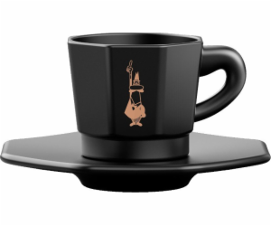 Sada 4 šálků BIALETTI PERFETTO MOKA Porcelán 4x 75 ml Černá