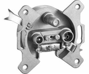 Goobay Socket 3 konektory TV SAT RADIO, 1dB 67046