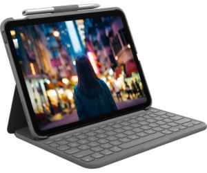 Slim Folio Keyboard Case pro iPad 10th Generation UK Grey