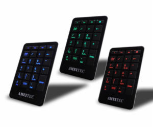 AMEI Keyboard AM-KN101G Professional Letter Green Illumin...