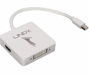 Lindy DisplayPort Mini - HDMI - DVI-I AV adaptér bílý (41...