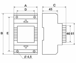 BREVE Transformátorový zdroj PSLF 30 230VAC/12VDC 18W 1,5...