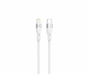 Tellur Silicone Type-C to Lightning cable PD30W 1m white