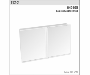 Skříňka koupelnová TSZ-2-545x341x90 mm dvoudílná