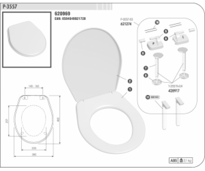 Sedátko WC P-3557