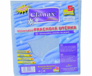 Utěrka prachu 38x35 cm 110g/m2 Clanax 5 ks