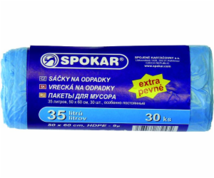 Pytel na odpadky 50x60 cm 35L/30 ks extra pevné SPOKAR