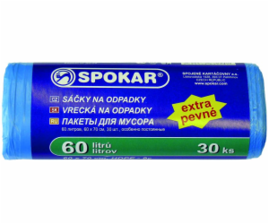 Pytel na odpadky 60x70 cm 60 l/30 ks SPOKAR extra pevné