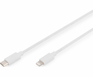 Kabel přenosu dat/USB C/Lightning MFI 2M Bílé nabíjení