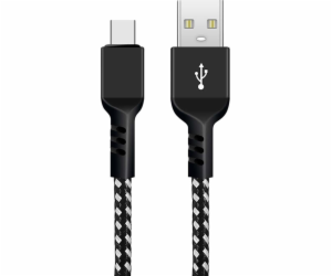 Kabel USB C fast charge 2.4A MCE482 Czarny